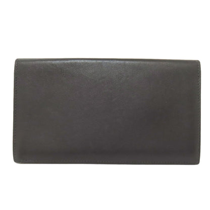 HERMES Citizen Twill Long Silk Inn Long wallet (no coin pocket) Calf Ladies [Used]