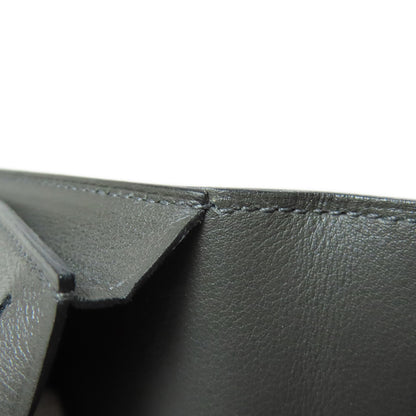 HERMES Citizen Twill Long Silk Inn Long wallet (no coin pocket) Calf Ladies [Used]