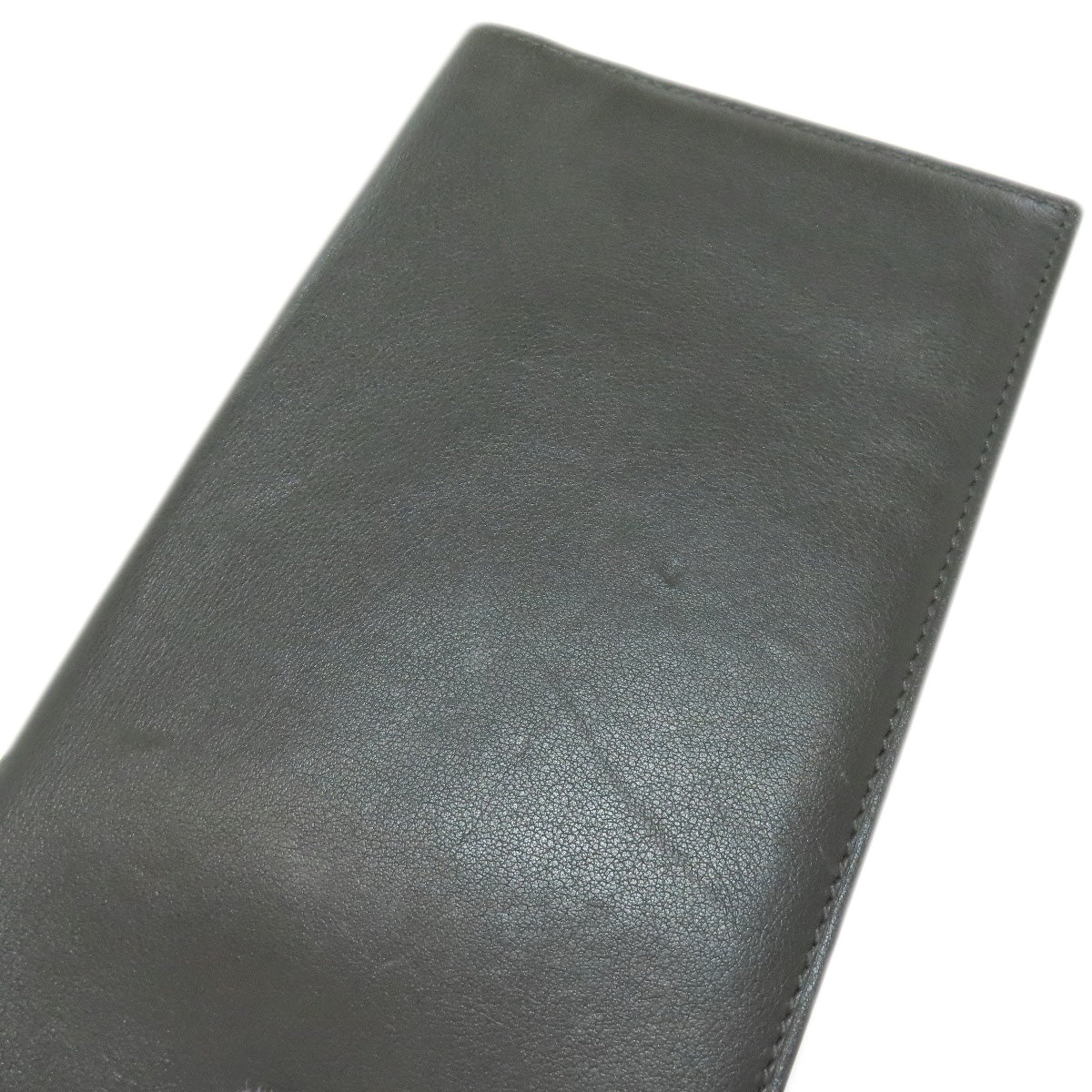 HERMES Citizen Twill Long Silk Inn Long wallet (no coin pocket) Calf Ladies [Used]