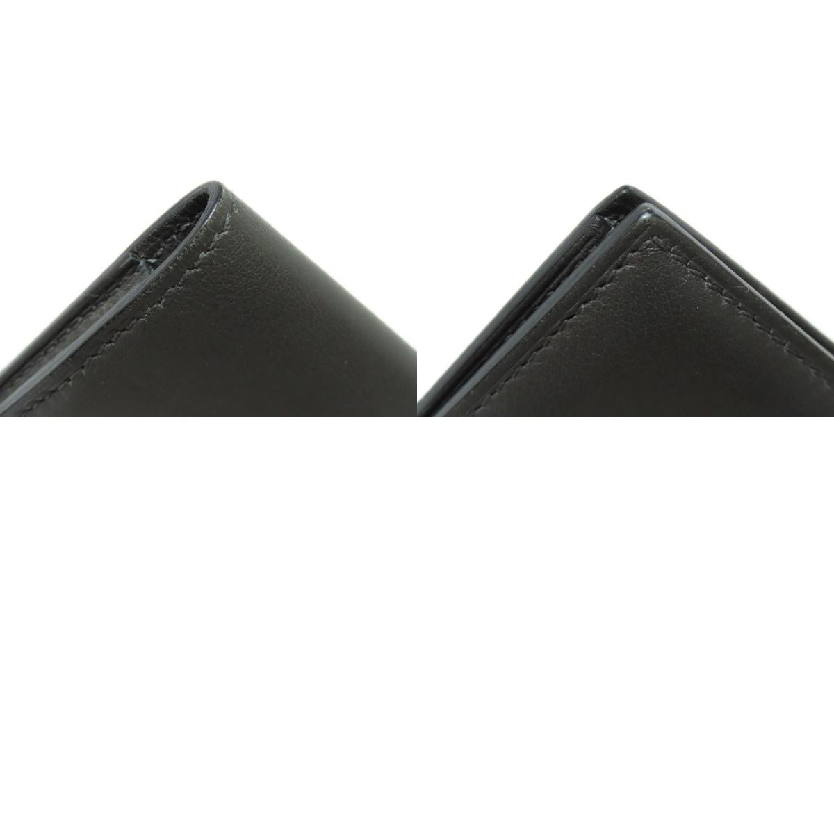 HERMES Citizen Twill Long Silk Inn Long wallet (no coin pocket) Calf Ladies [Used]