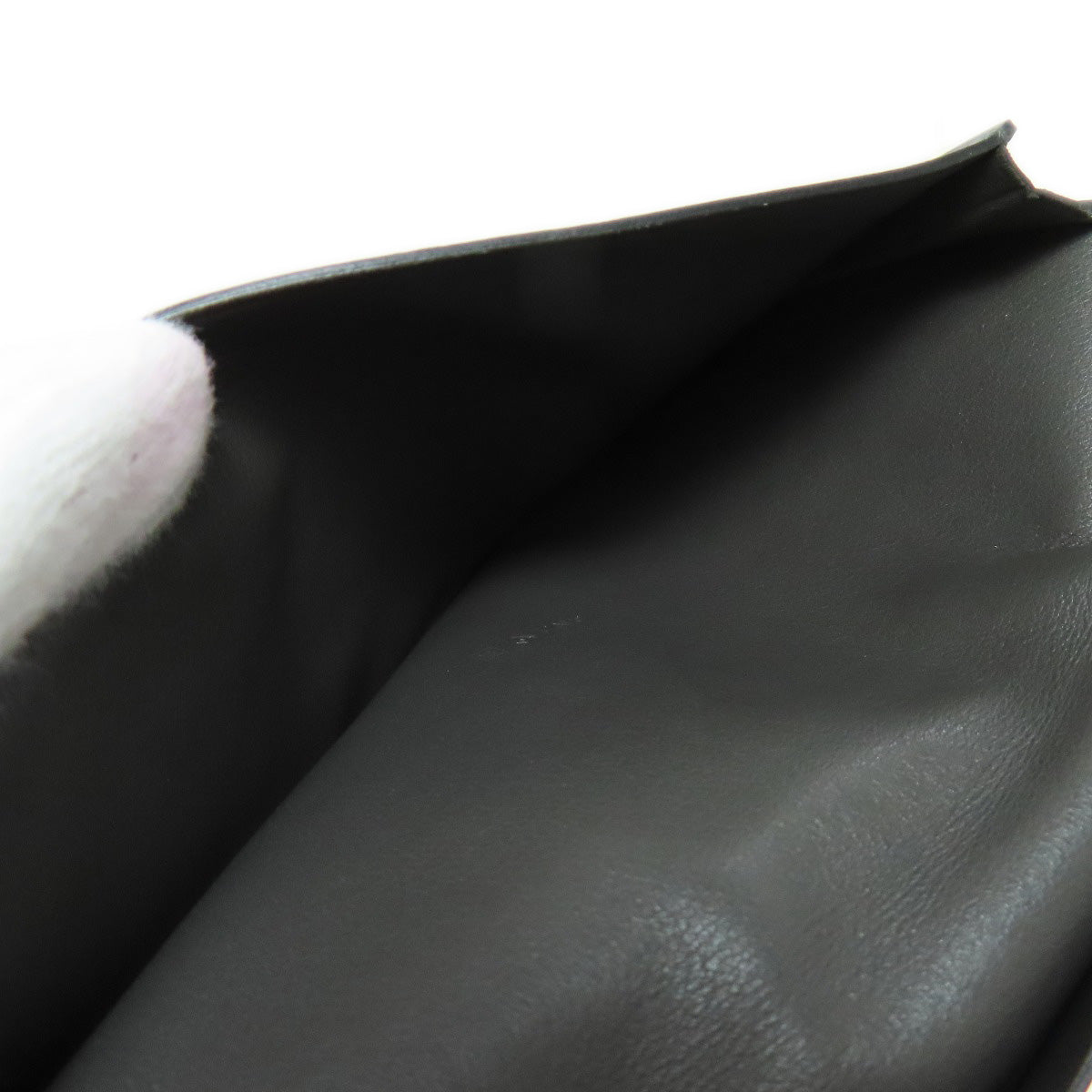 HERMES Citizen Twill Long Silk Inn Long wallet (no coin pocket) Calf Ladies [Used]