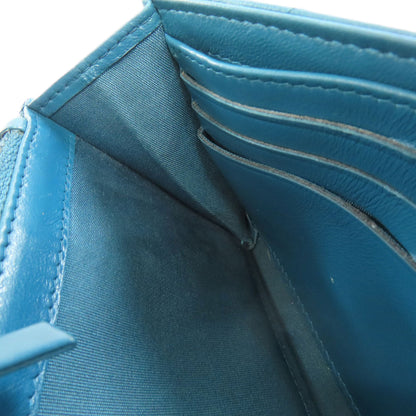 CHANEL V Stitch COCO Mark SilverHardware Long wallet (with coin pocket) Calf Ladies [Used]