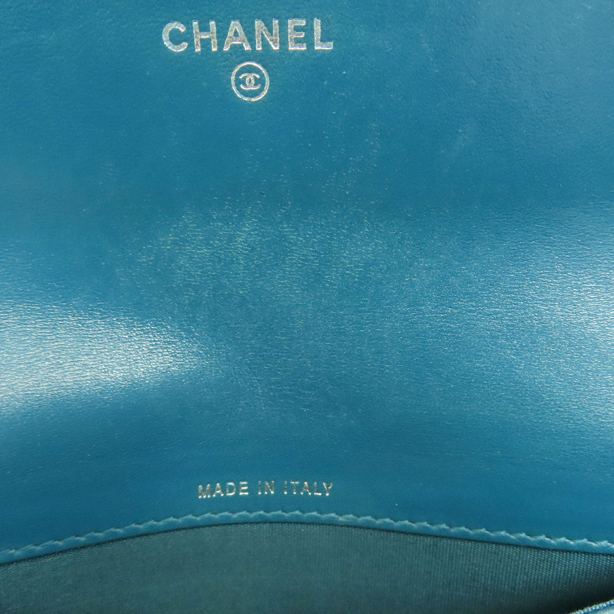 CHANEL V Stitch COCO Mark SilverHardware Long wallet (with coin pocket) Calf Ladies [Used]