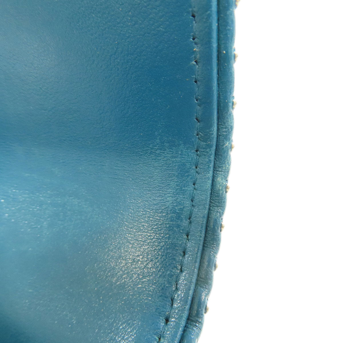 CHANEL V Stitch COCO Mark SilverHardware Long wallet (with coin pocket) Calf Ladies [Used]