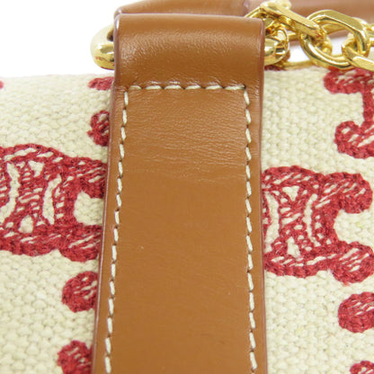 CELINE Triomphe 2WAY Boston bag Canvas Ladies [Used]