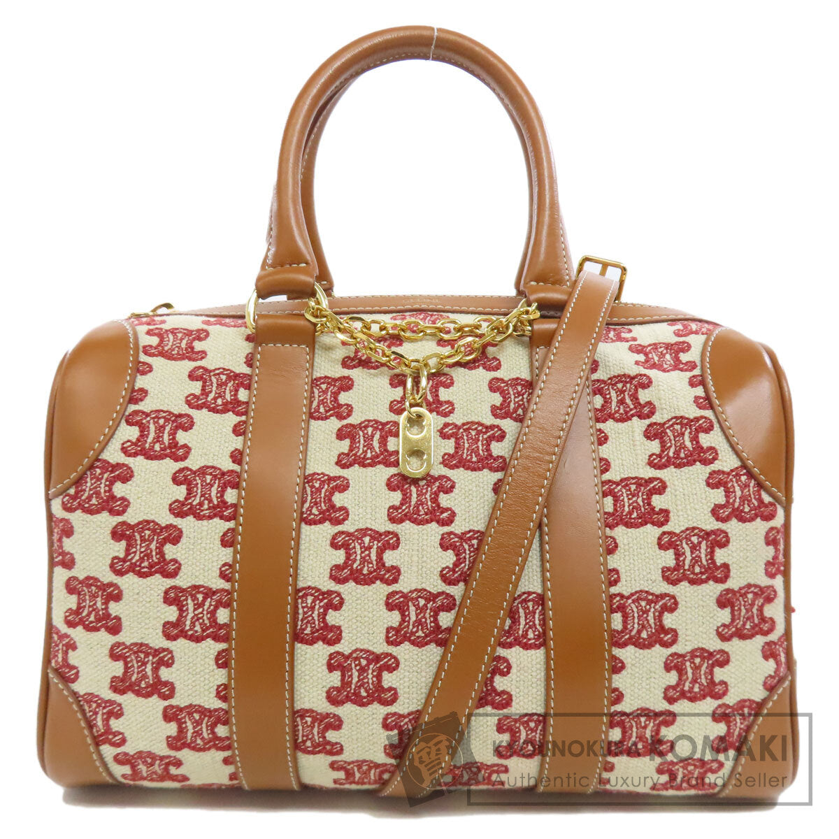 CELINE Triomphe 2WAY Boston bag Canvas Ladies [Used]