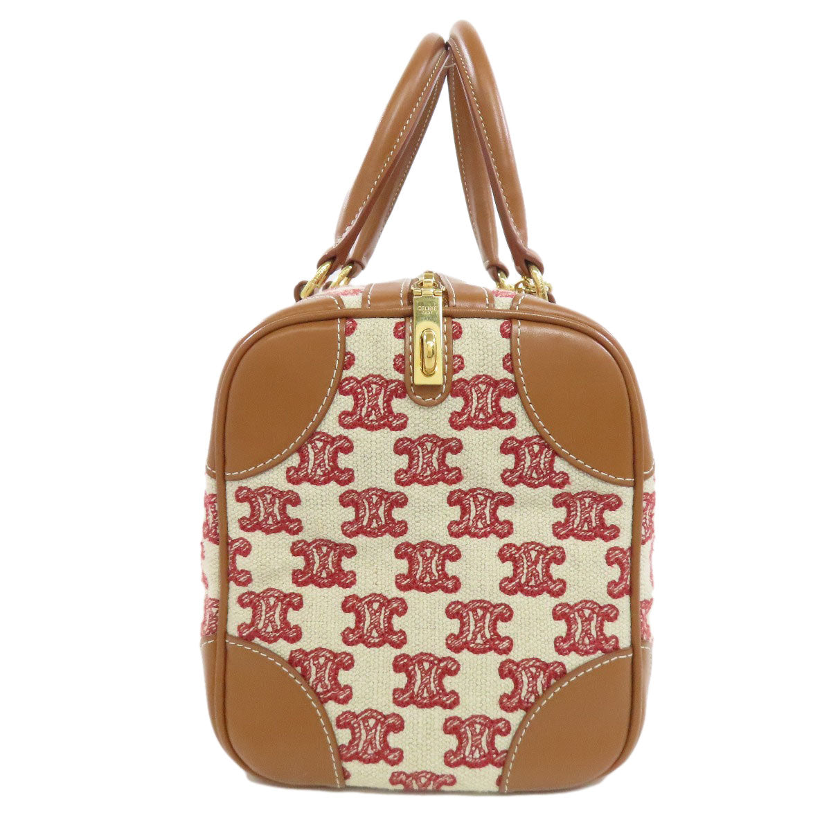 CELINE Triomphe 2WAY Boston bag Canvas Ladies [Used]