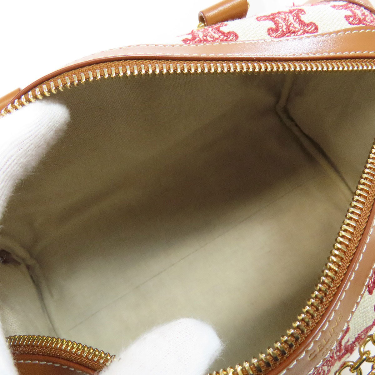 CELINE Triomphe 2WAY Boston bag Canvas Ladies [Used]