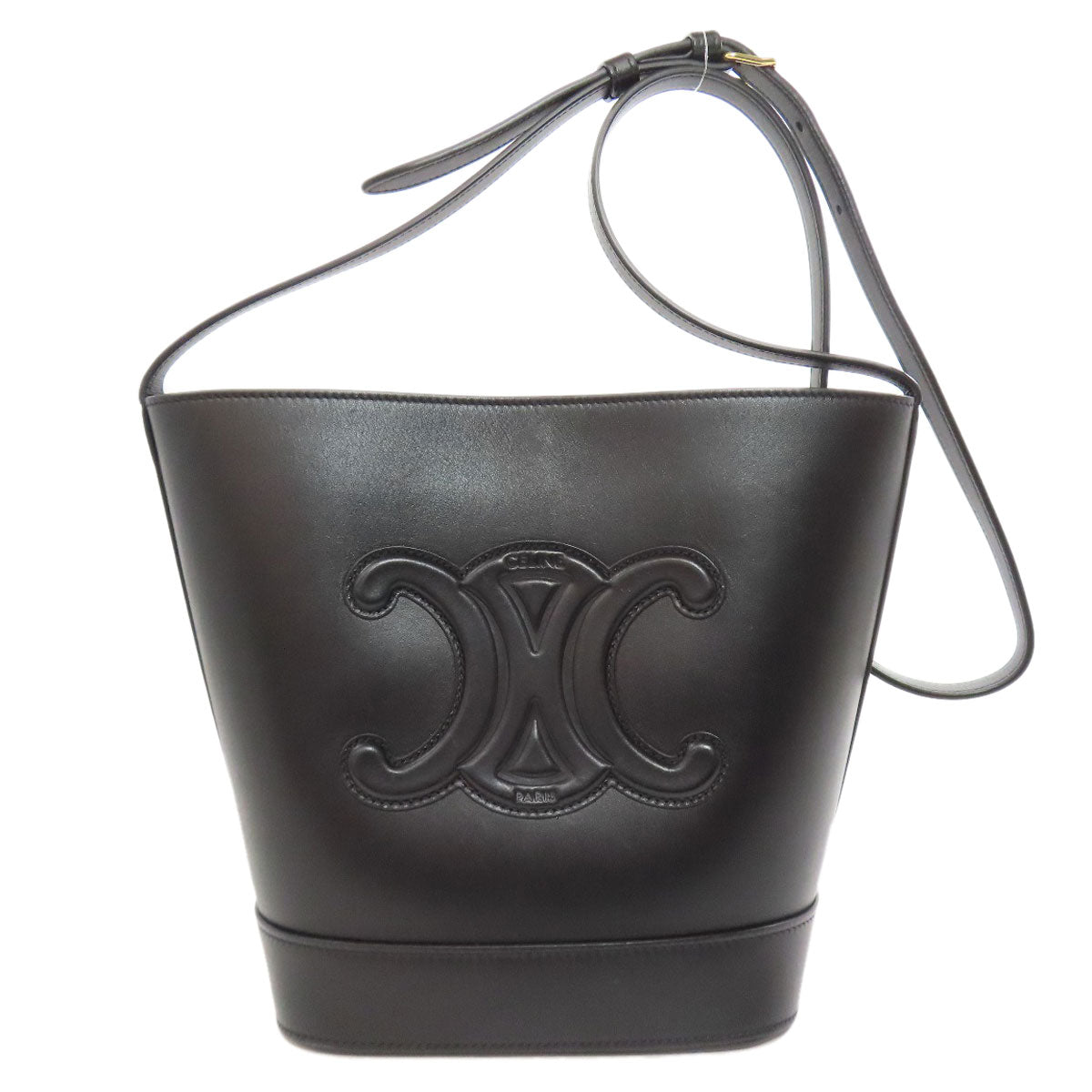 CELINE Small Bucket Cuir Shoulder Bag Calf Ladies [Used]