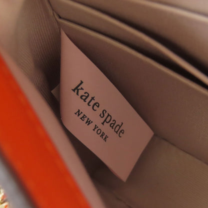 kate spade Chain Wallet Bicolor Long wallet (with coin pocket) Leather Ladies [Used]