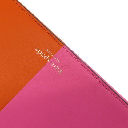 kate spade Chain Wallet Bicolor Long wallet (with coin pocket) Leather Ladies [Used]