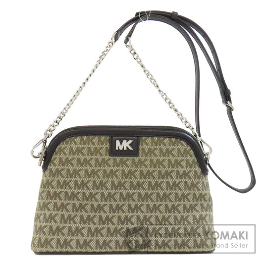 Michael Kors MK signature Shoulder Bag Canvas LeatherLadies [Used]