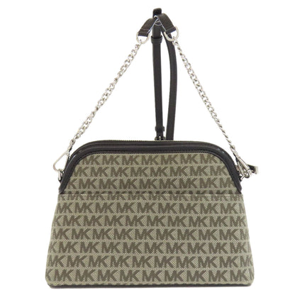 Michael Kors MK signature Shoulder Bag Canvas LeatherLadies [Used]