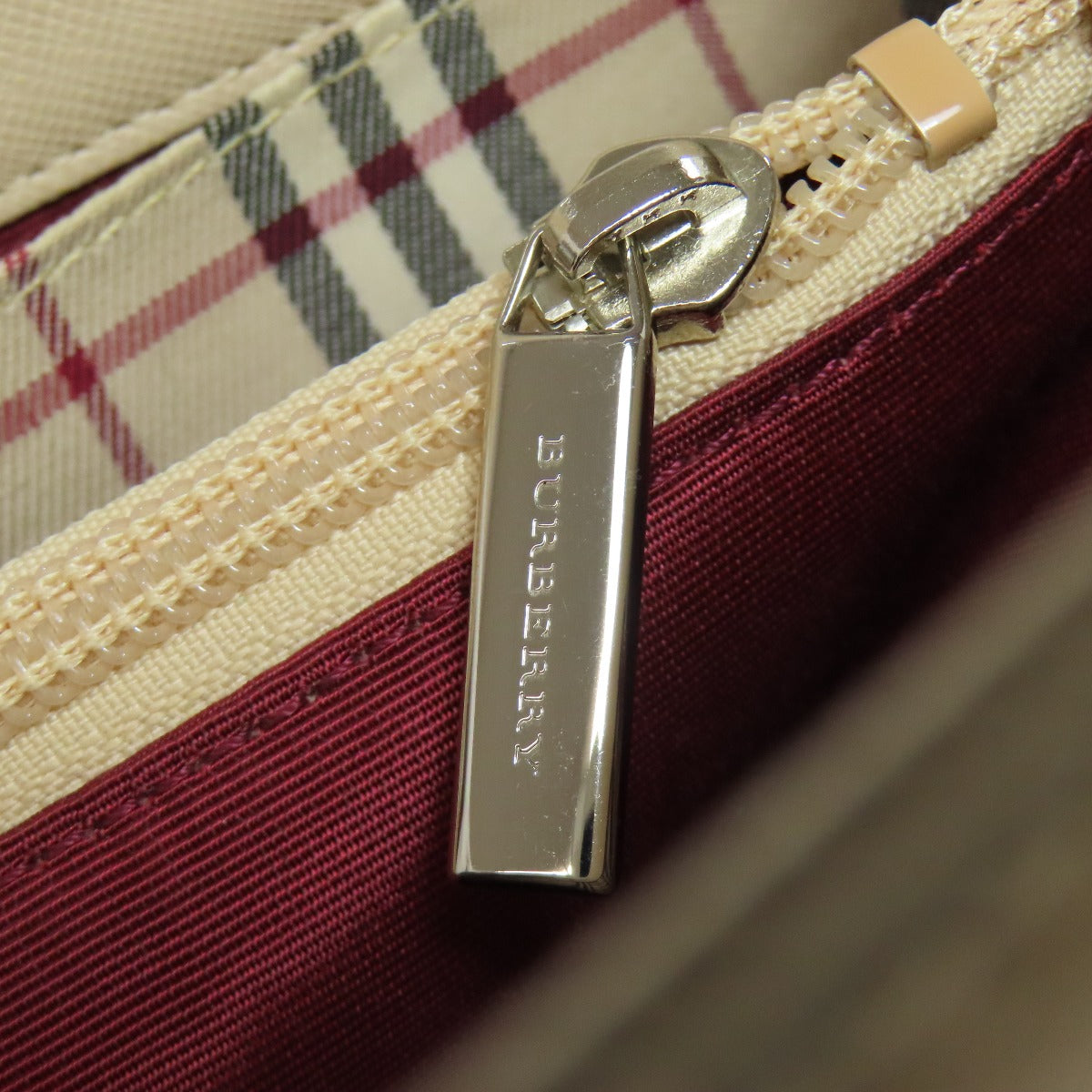 BURBERRY logo Handbag PVC Ladies [Used]