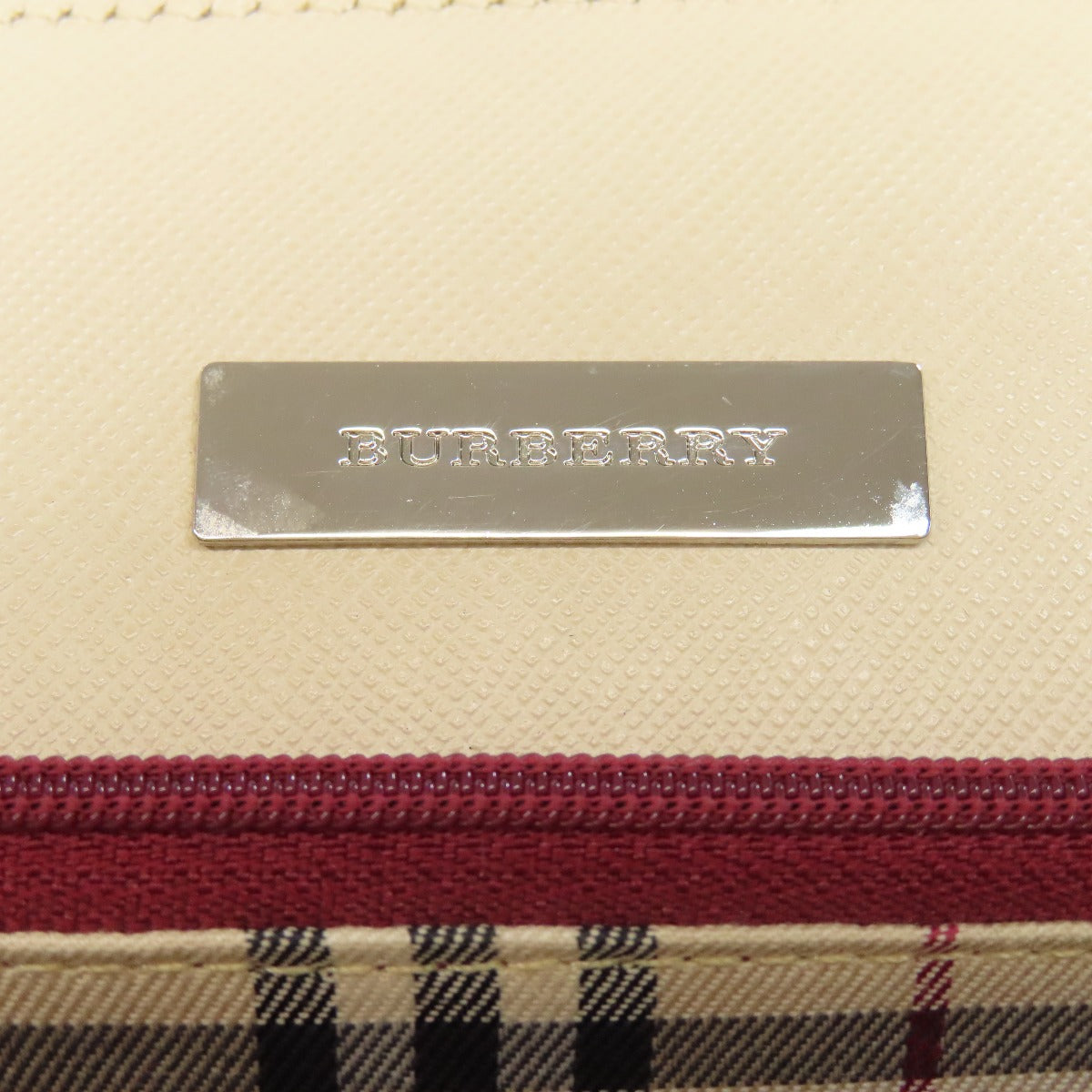 BURBERRY logo Handbag PVC Ladies [Used]