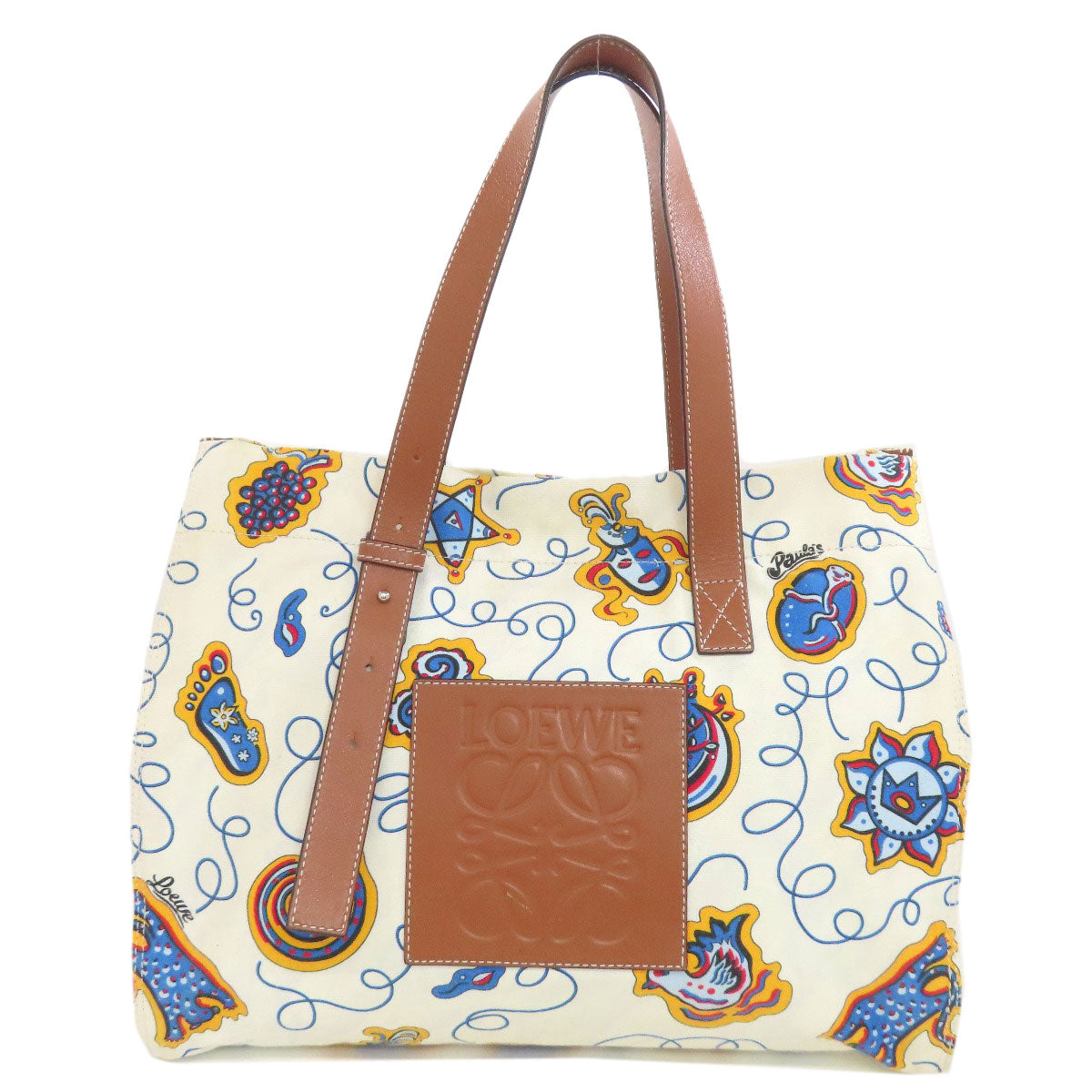 LOEWE Paula's Ibiza Tote Bag Canvas Ladies [Used]