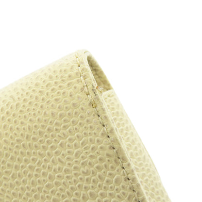 CHANEL Cigarette Case COCO Mark GoldHardware Cigarette case Grained Calfskin Skin Ladies [Used]