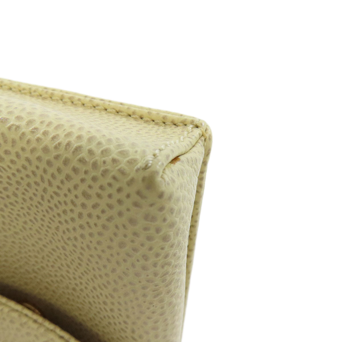 CHANEL Cigarette Case COCO Mark GoldHardware Cigarette case Grained Calfskin Skin Ladies [Used]