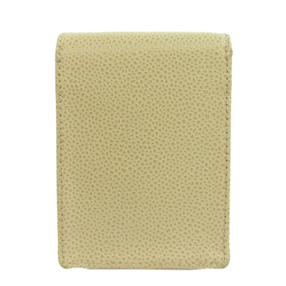 CHANEL Cigarette Case COCO Mark GoldHardware Cigarette case Grained Calfskin Skin Ladies [Used]