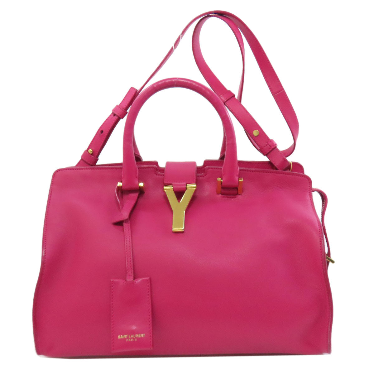 SAINT LAURENT Petit Cabas 2WAY Handbag Leather Ladies [Used]