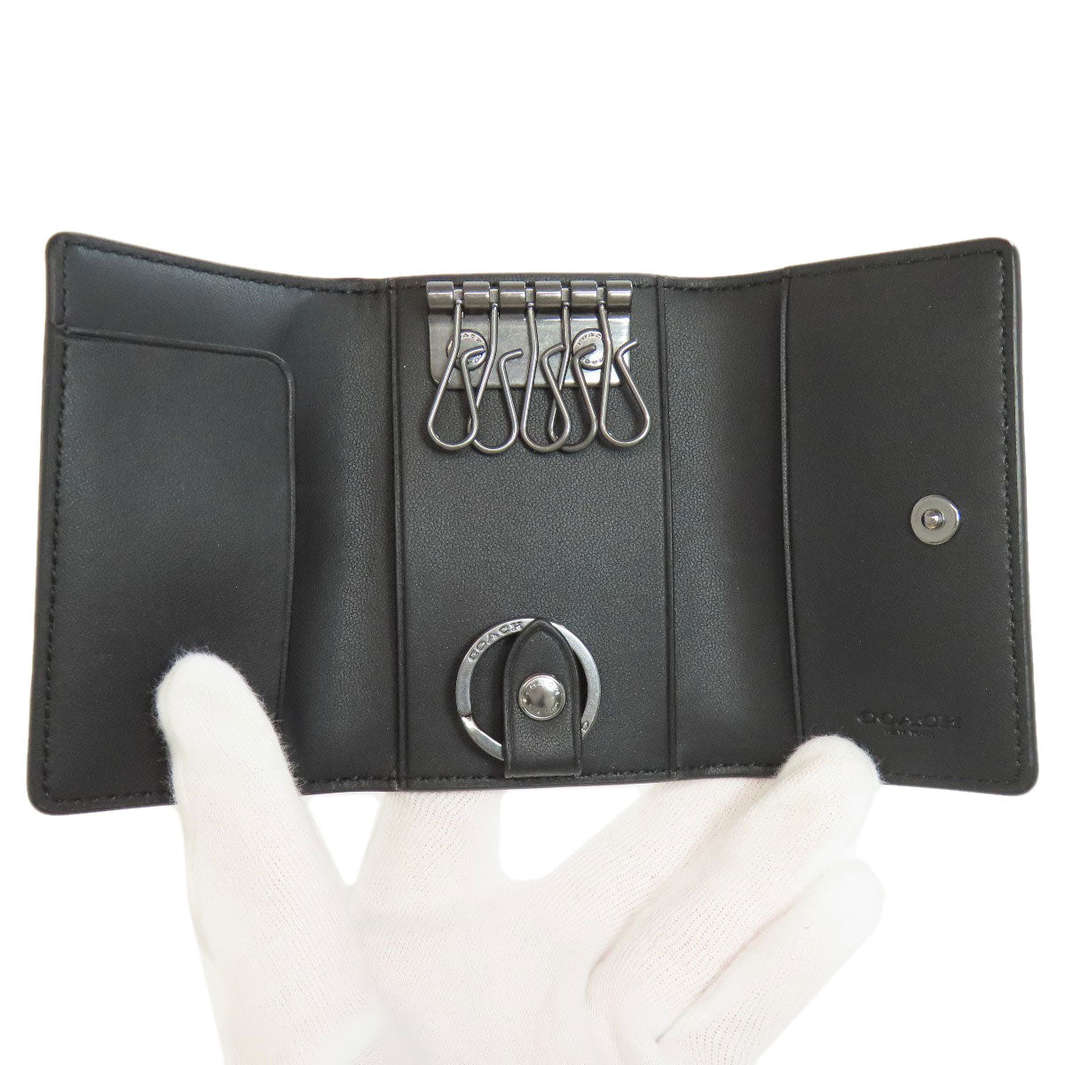 COACH  78675 key holder  Signature PVC Ladies