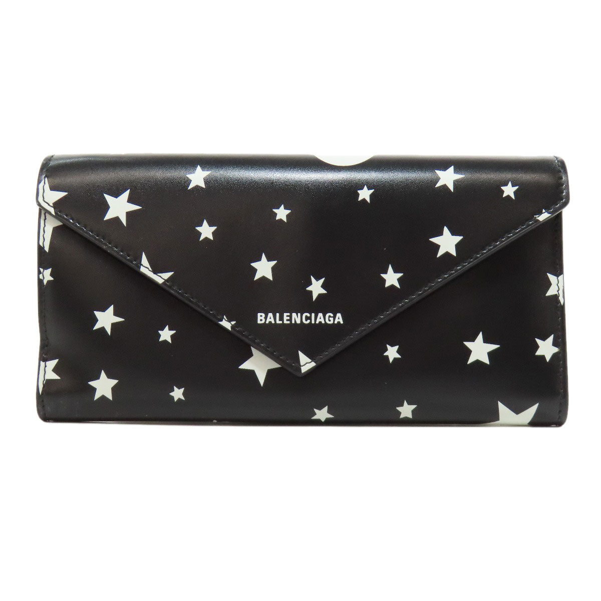 BALENCIAGA 499207 Star motif Long wallet (with coin pocket) Calf Ladies [Used]