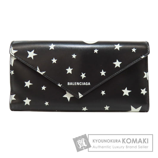 BALENCIAGA 499207 Star motif Long wallet (with coin pocket) Calf Ladies [Used]