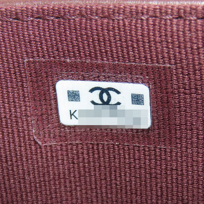 CHANEL   Bifold Wallet with Coin Pocket Matelasse GoldHardware Grained Calfskin Skin Ladies