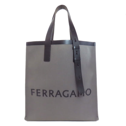 Salvatore Ferragamo logo Tote Bag Canvas Ladies [Used]