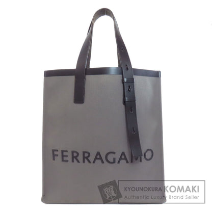 Salvatore Ferragamo logo Tote Bag Canvas Ladies [Used]