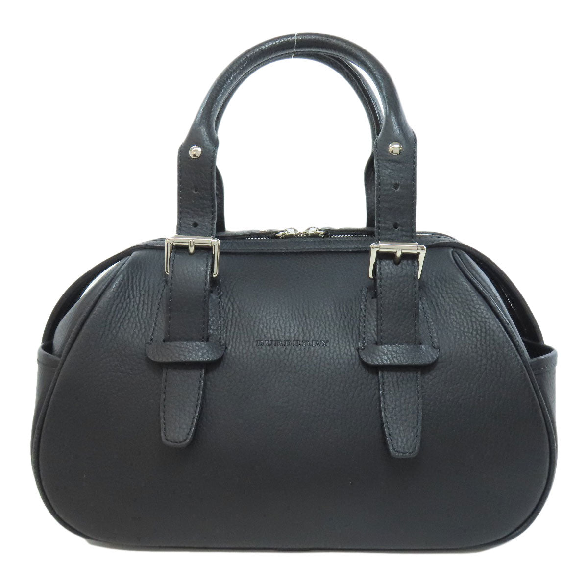 BURBERRY logo Handbag Leather Ladies [Used]