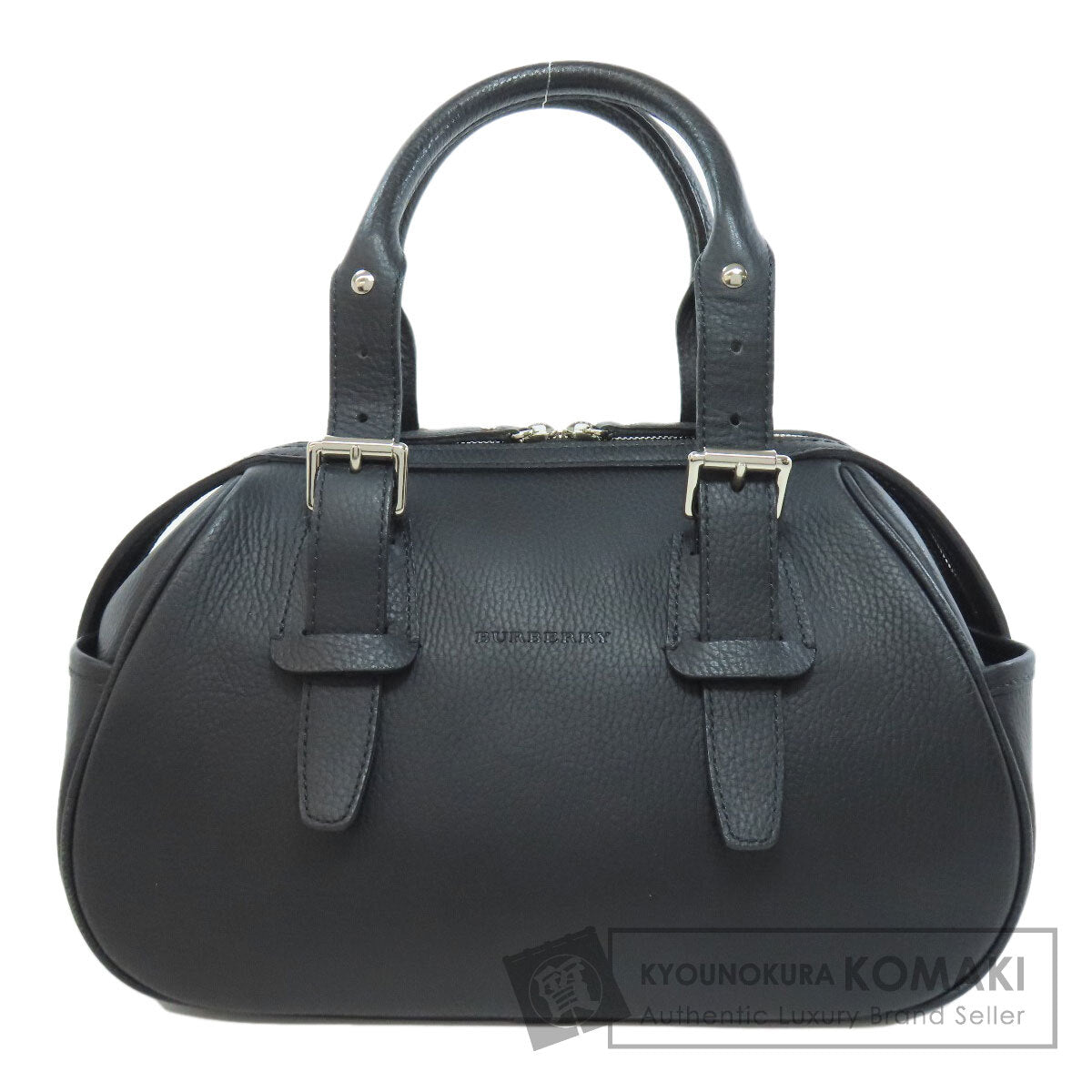 BURBERRY logo Handbag Leather Ladies [Used]