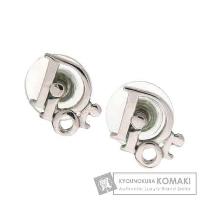 CHRISTIAN DIOR logo earring Metal Ladies [Used]