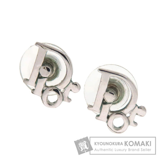 CHRISTIAN DIOR logo earring Metal Ladies [Used]