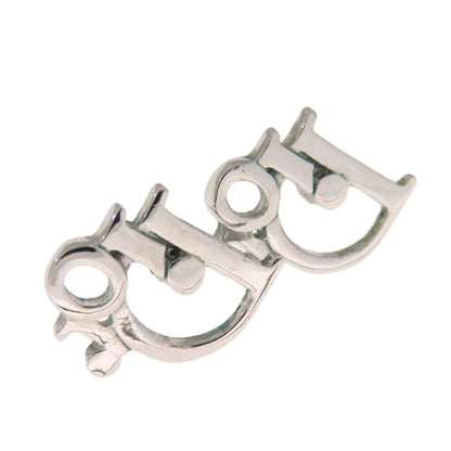 CHRISTIAN DIOR logo earring Metal Ladies [Used]