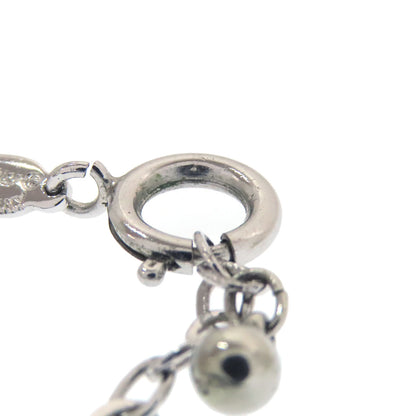 CHRISTIAN DIOR Heart rhinestone Necklace Metal Ladies [Used]