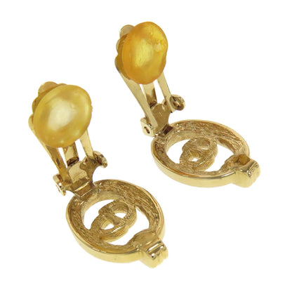 CHRISTIAN DIOR CD logo rhinestone Earring Metal Ladies [Used]