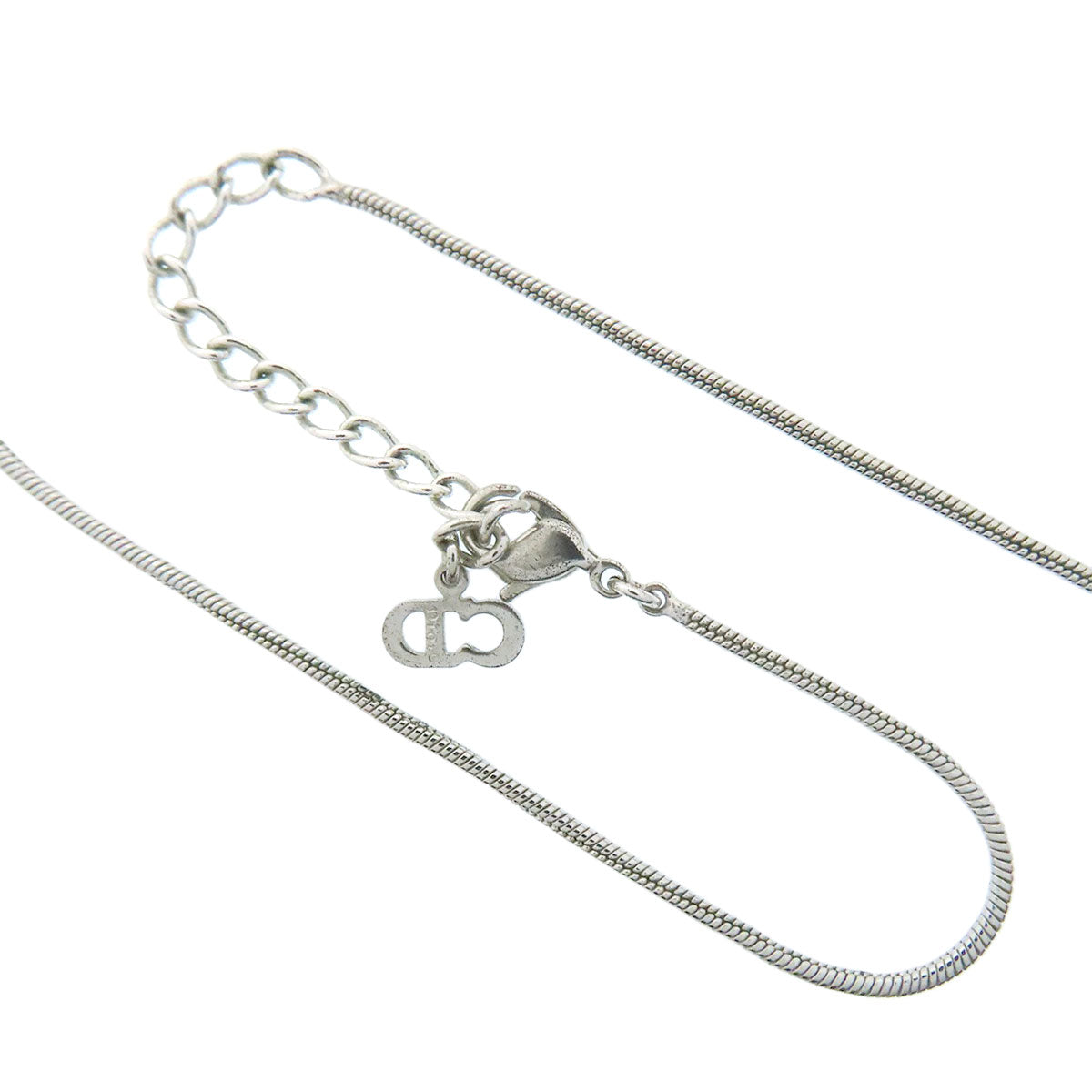 CHRISTIAN DIOR CD logo Necklace Metal Ladies [Used]