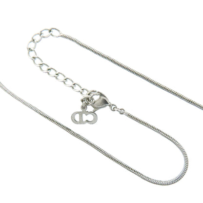 CHRISTIAN DIOR CD logo Necklace Metal Ladies [Used]