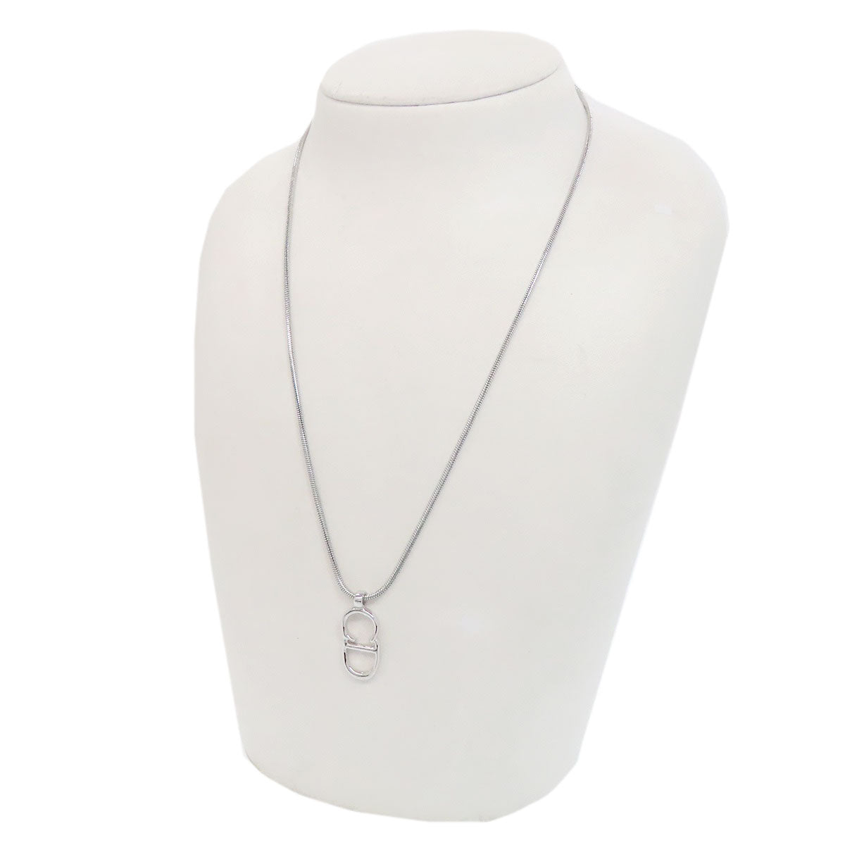 CHRISTIAN DIOR CD logo Necklace Metal Ladies [Used]