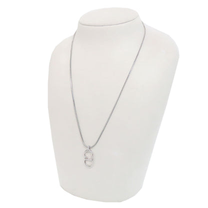 CHRISTIAN DIOR CD logo Necklace Metal Ladies [Used]
