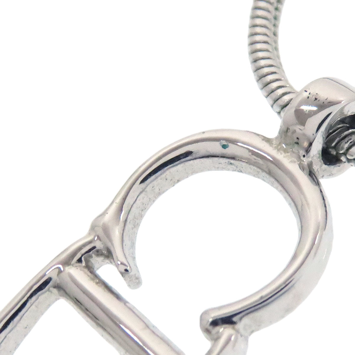 CHRISTIAN DIOR CD logo Necklace Metal Ladies [Used]