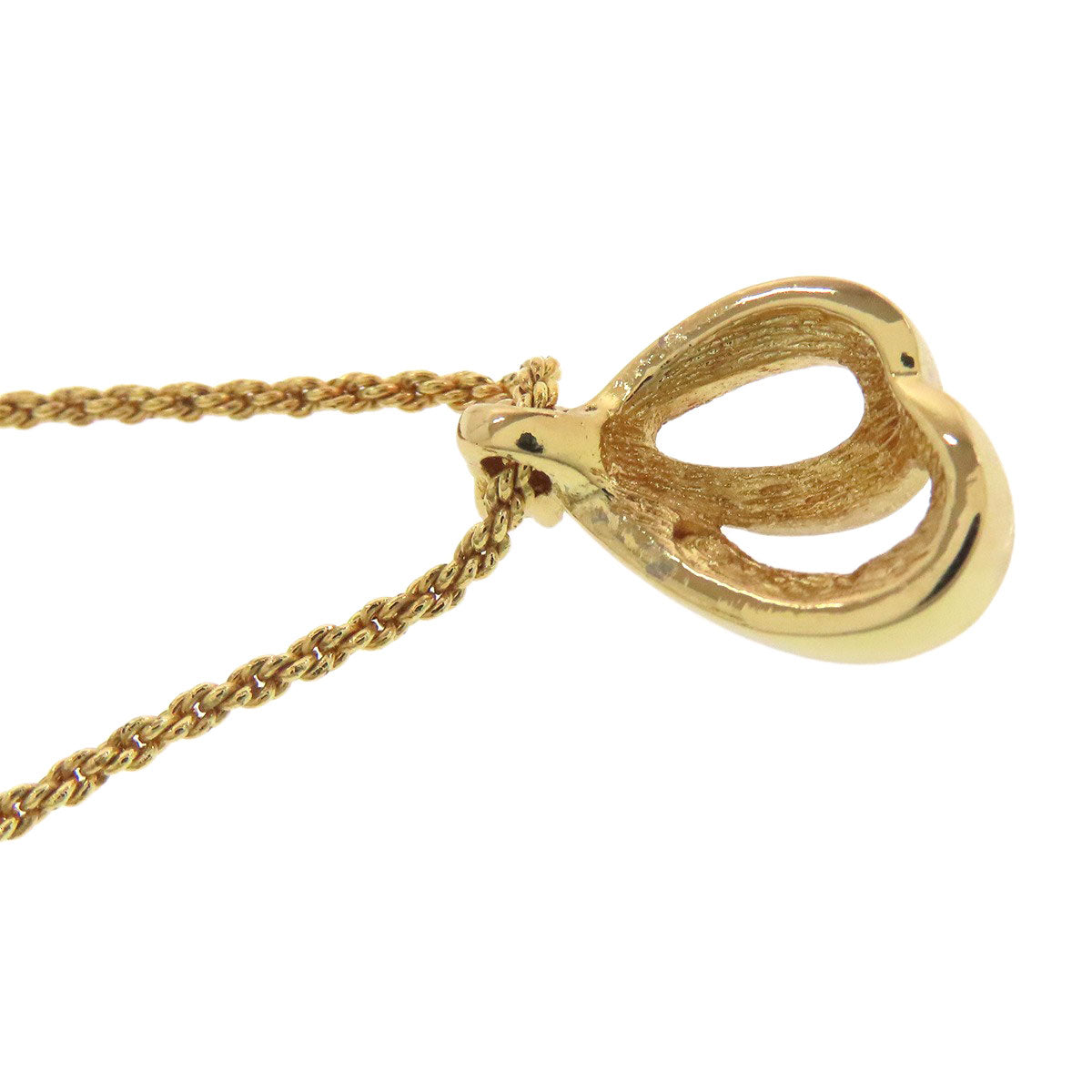 CHRISTIAN DIOR CD logo rhinestone Necklace Metal Ladies [Used]