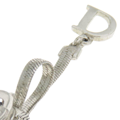 CHRISTIAN DIOR ribbon Earring Metal Ladies [Used]