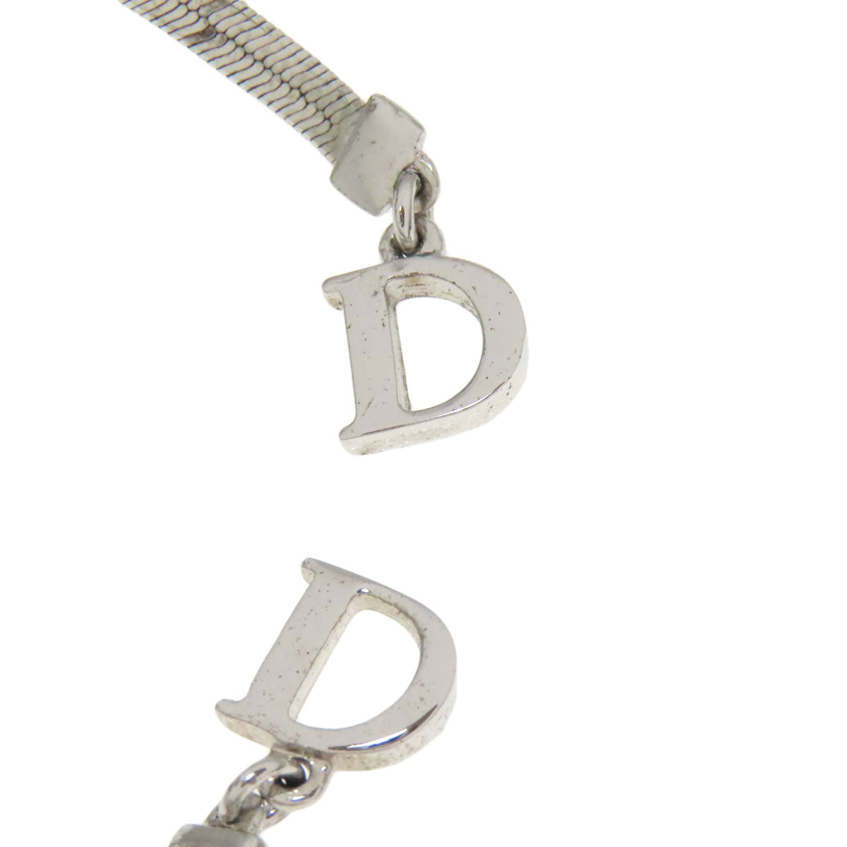 CHRISTIAN DIOR ribbon Earring Metal Ladies [Used]