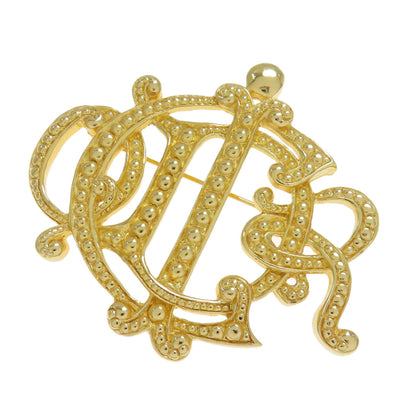 CHRISTIAN DIOR logo Brooch Metal Ladies [Used]