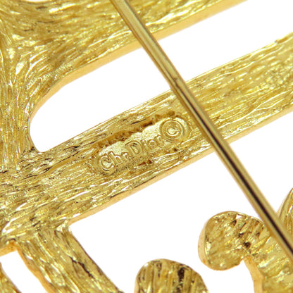 CHRISTIAN DIOR logo Brooch Metal Ladies [Used]