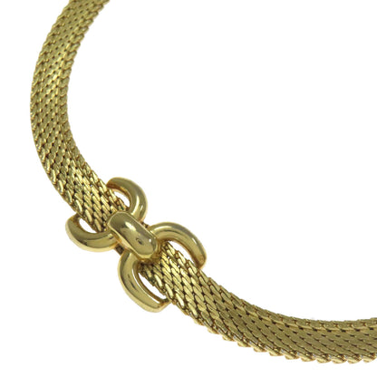 CHRISTIAN DIOR Oval charm Necklace Metal Ladies [Used]