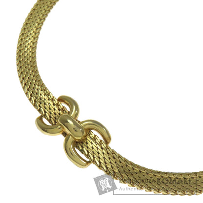 CHRISTIAN DIOR Oval charm Necklace Metal Ladies [Used]