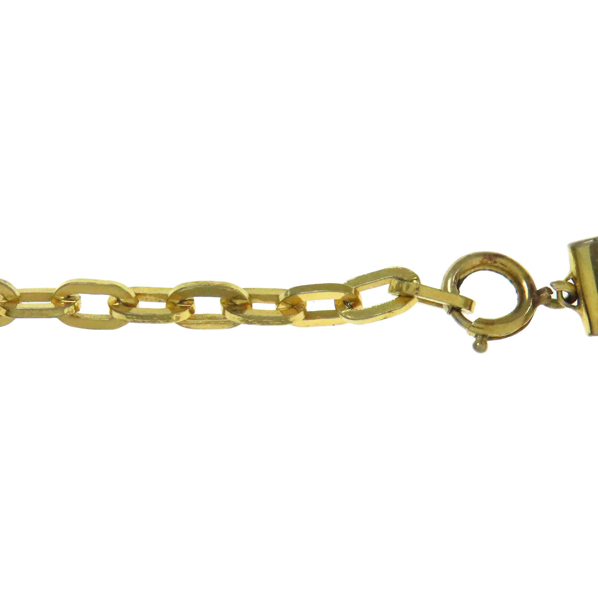 CHRISTIAN DIOR Oval charm Necklace Metal Ladies [Used]